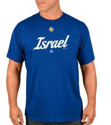 Israel Baseball Majestic 2017 World Baseball Classic Wordmark T-Shirt Royal,We sell and wholesale Israel Baseball Majestic 2017 World Baseball Classic Wordmark T-Shirt Royal on line form chian!